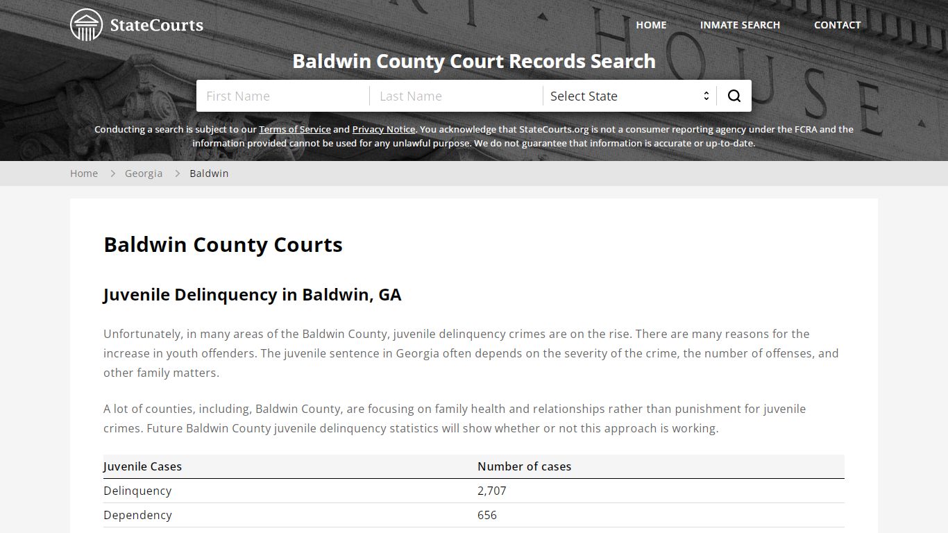 Baldwin County, GA Courts - Records & Cases - StateCourts