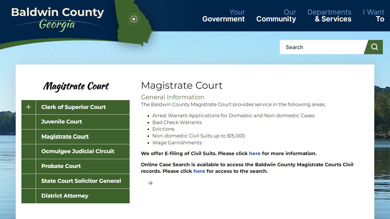 Magistrate Court | Baldwin County Georgia